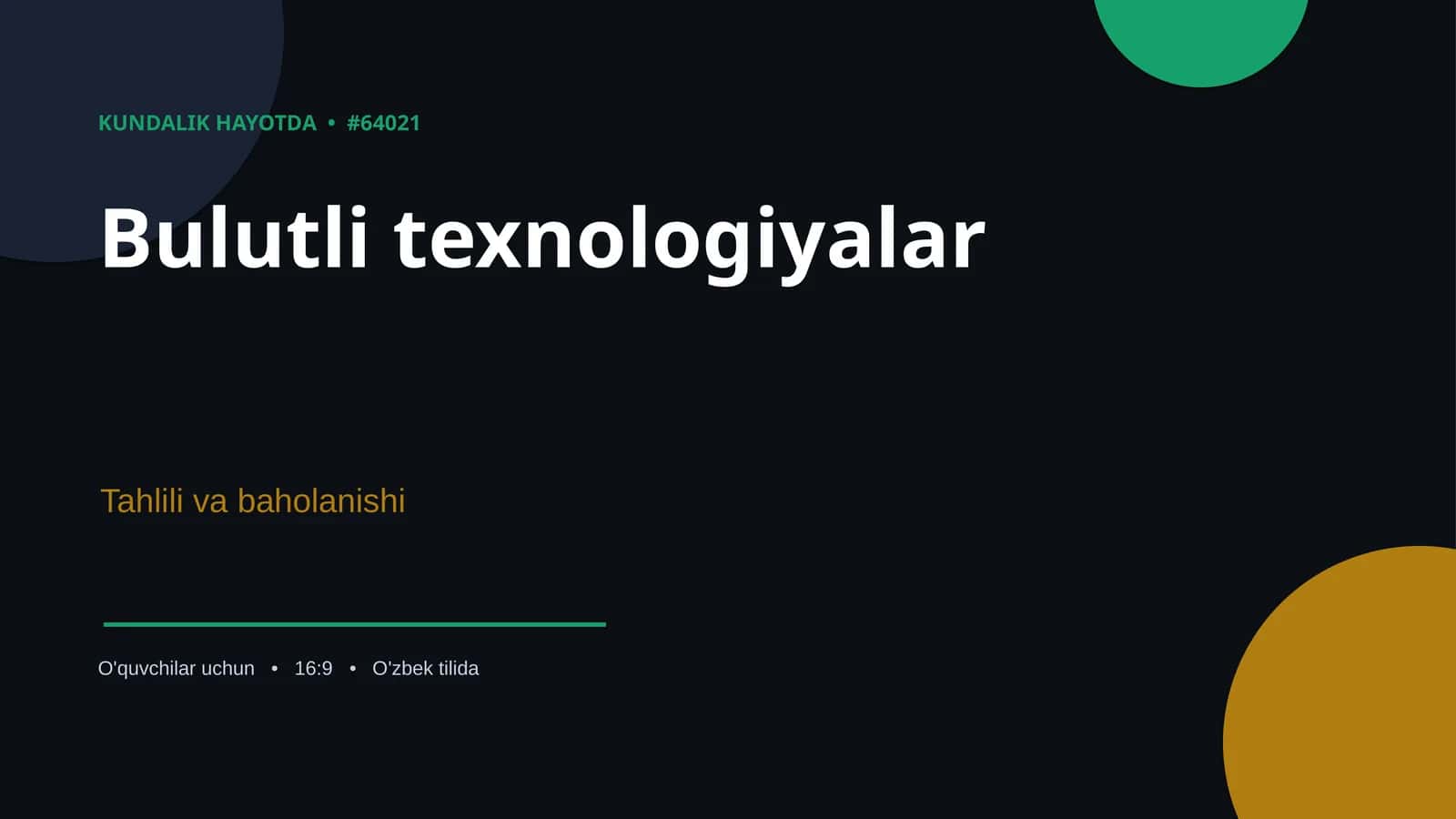 Bulutli texnologiyalar