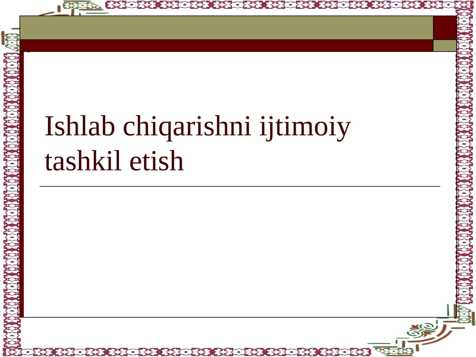 Boshqaruv vazifalari