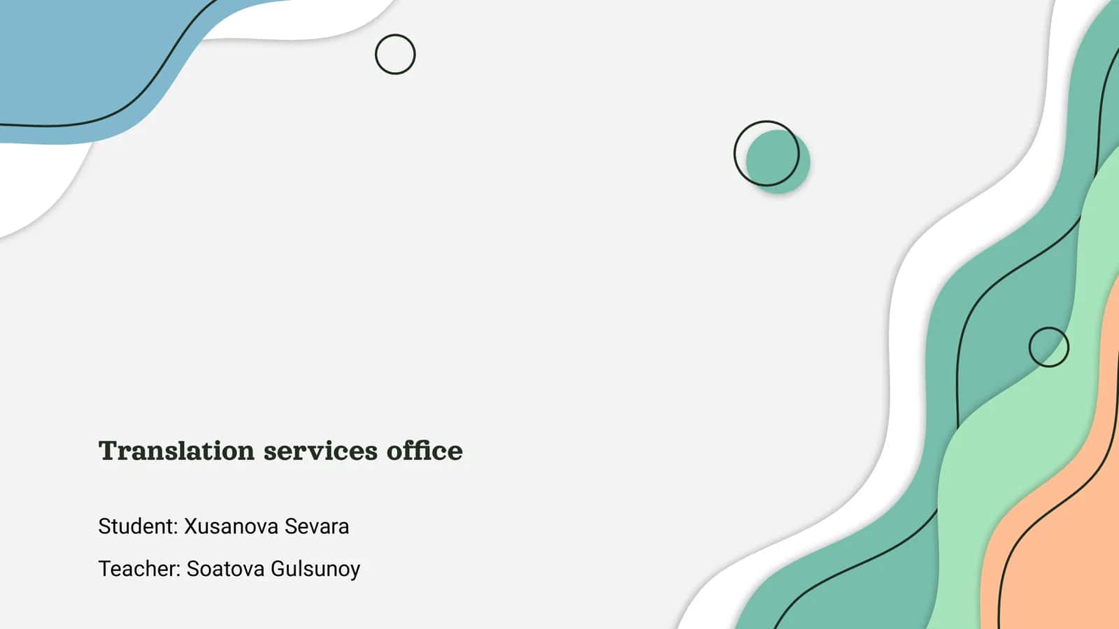 Translation Services Office