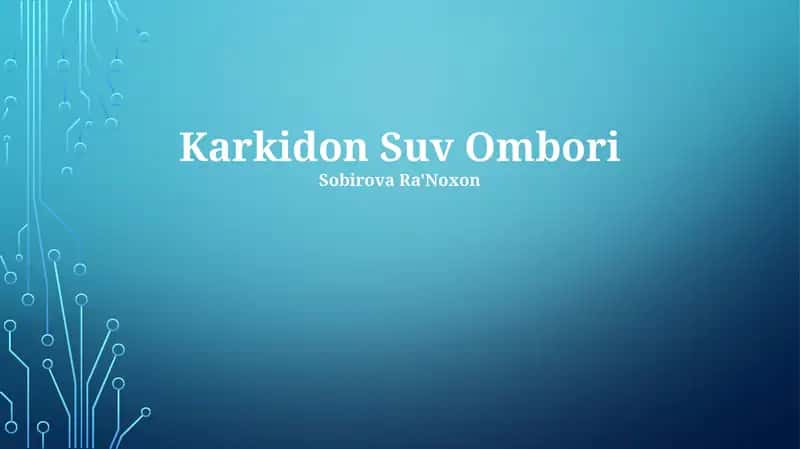 Karkidon Suv Ombori