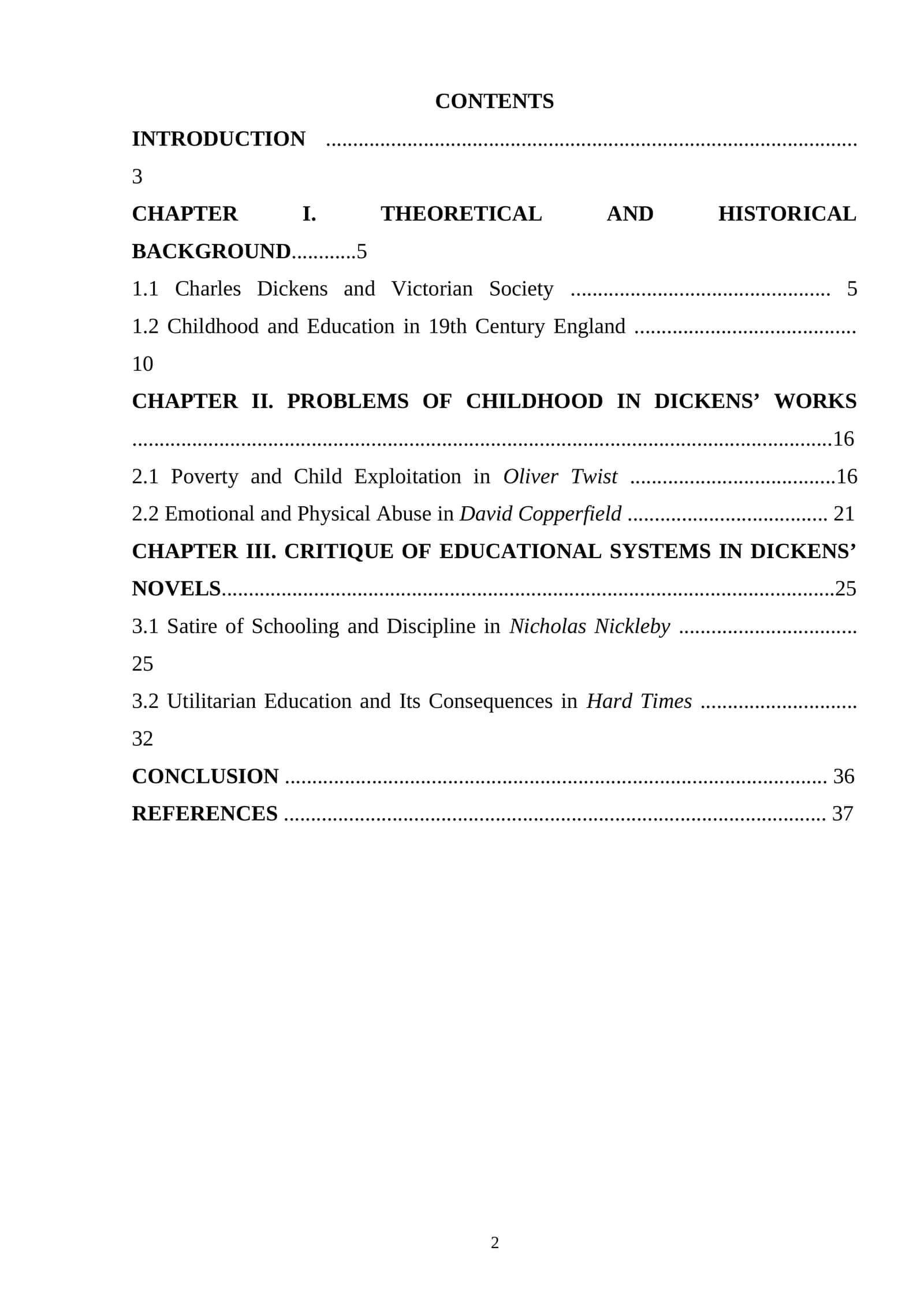Problems of Childhood in Dickens' Works