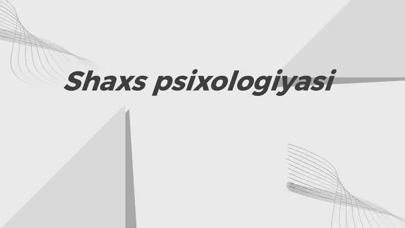 Shaxspsixologiyasi