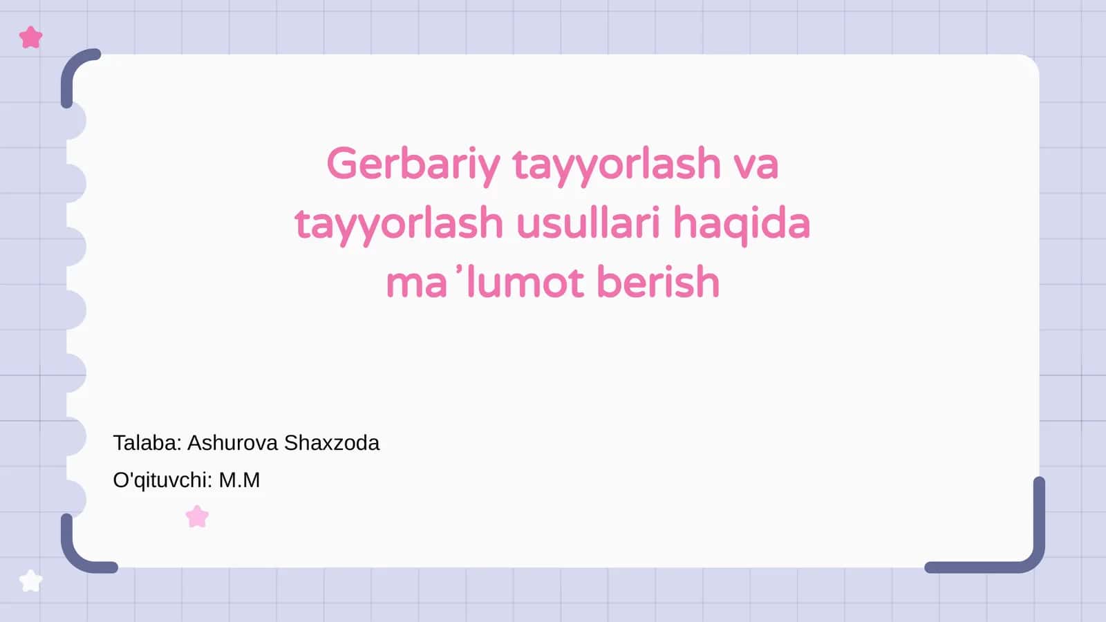 Gerbariy tayyorlash va tayyorlash usullari