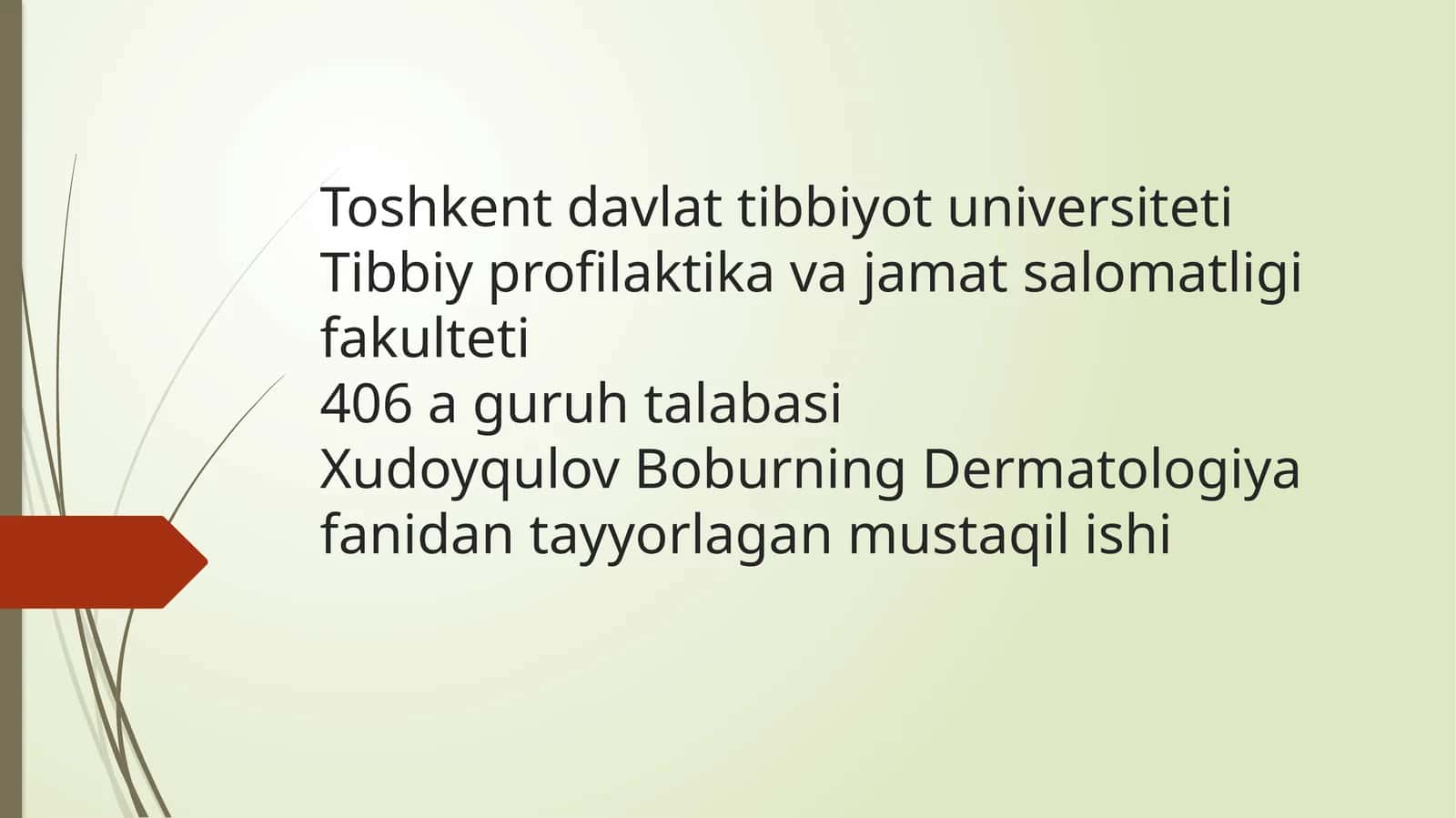 Zaxmning yomonsifatli kechishi haqida tushuncha. Patogenezi, klinik namoyon bo'lishining o'zigaxosligi