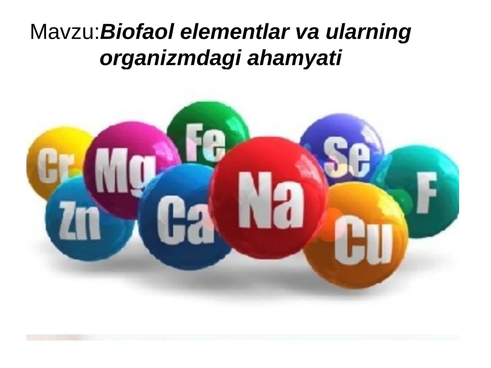 Biofaol elementlar