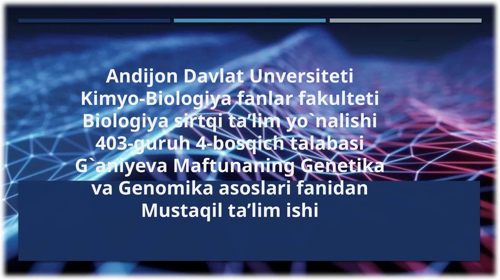 T.MORGANNING IRSIYATINI XROMOSOMA NAZARIYASI