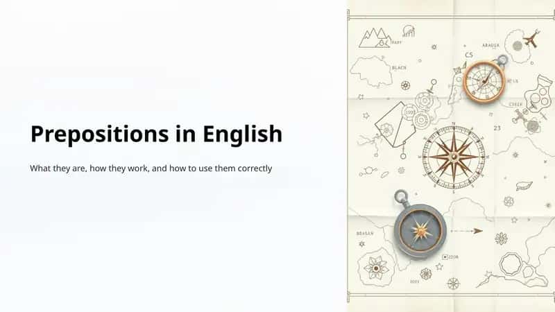 Prepositions in English