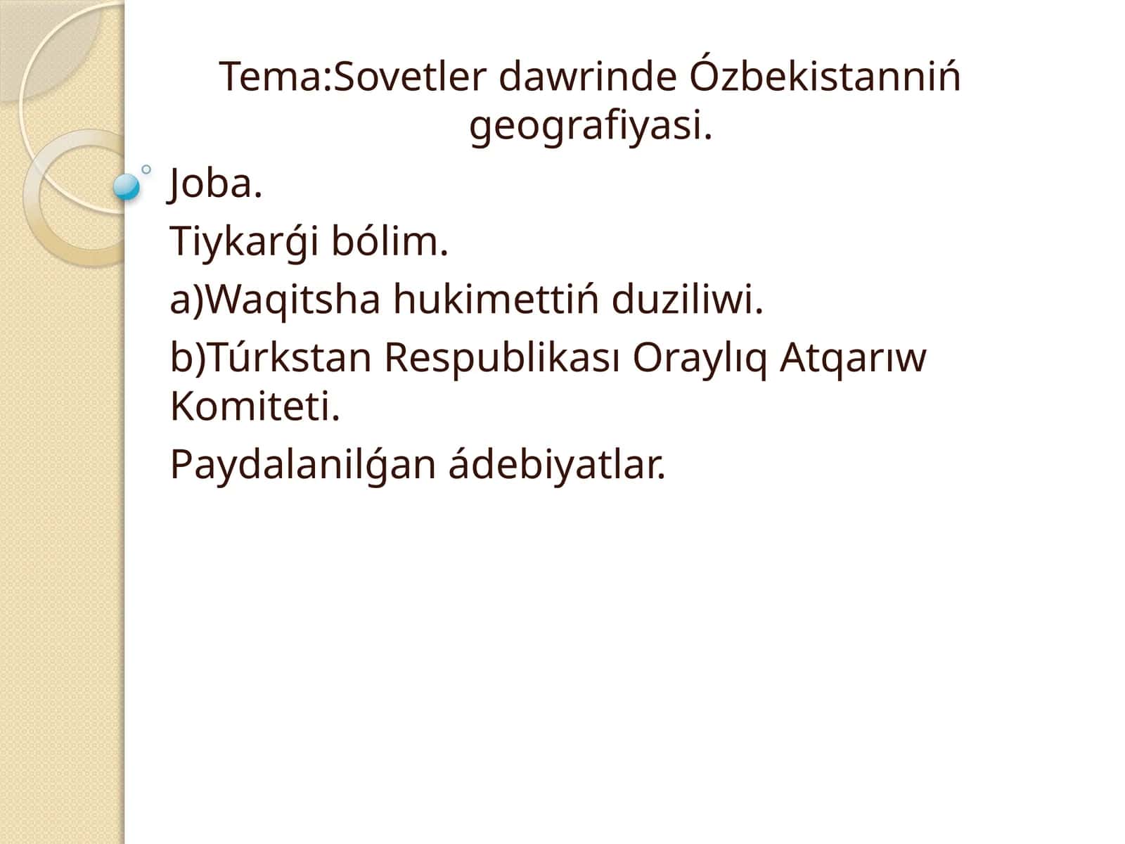 Sovetler dawrinde Ózbekistanniń geografiyasi
