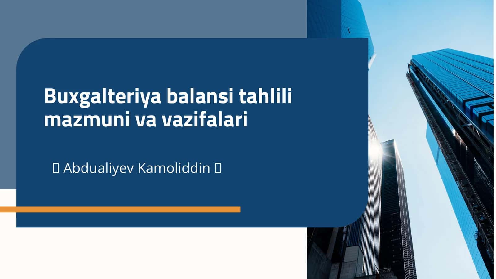 Buxgalteriya balansi tahlili mazmuni va vazifalari