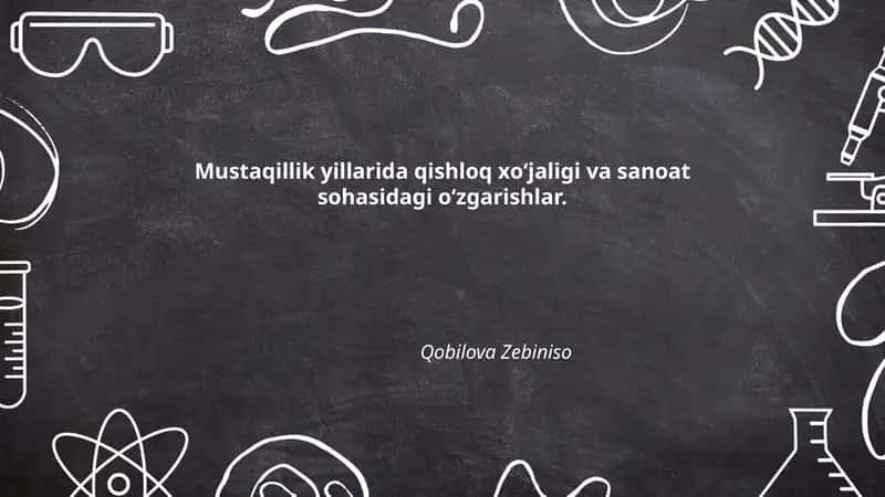 Qishloq xo‘jaligining modernizatsiyasi