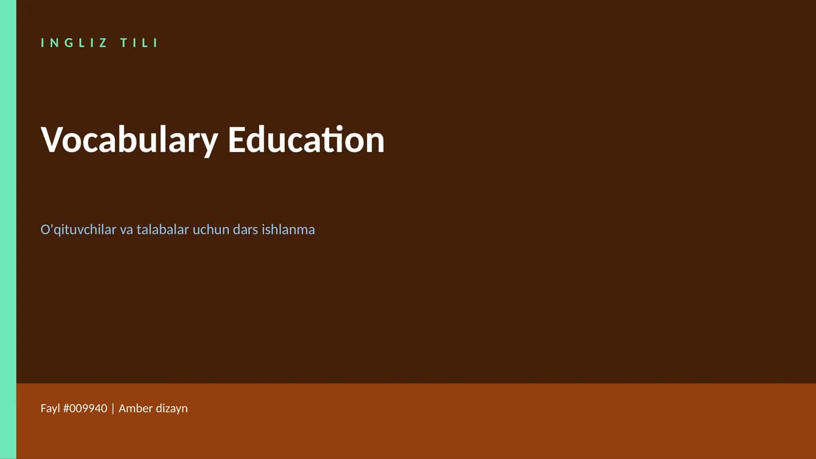 INGLIZ TILI