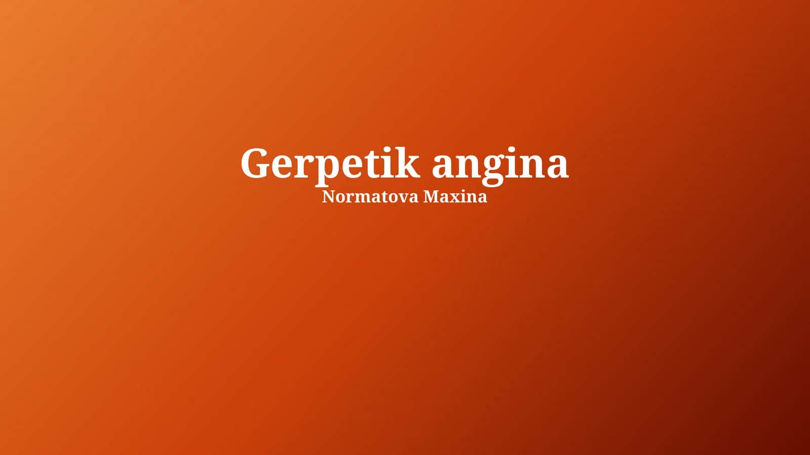 Gerpetik angina