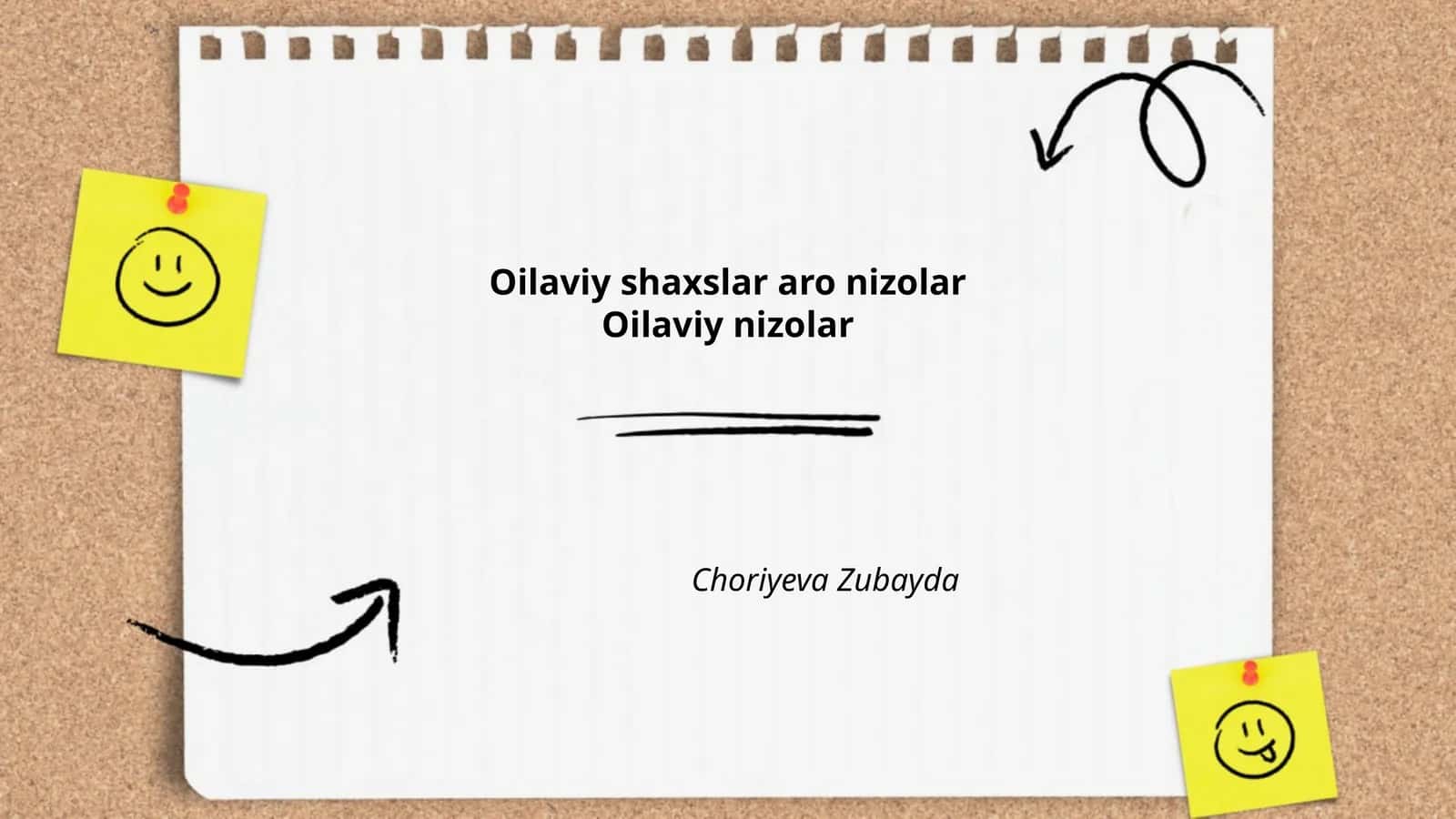 Oilaviy shaxslar aro nizolar