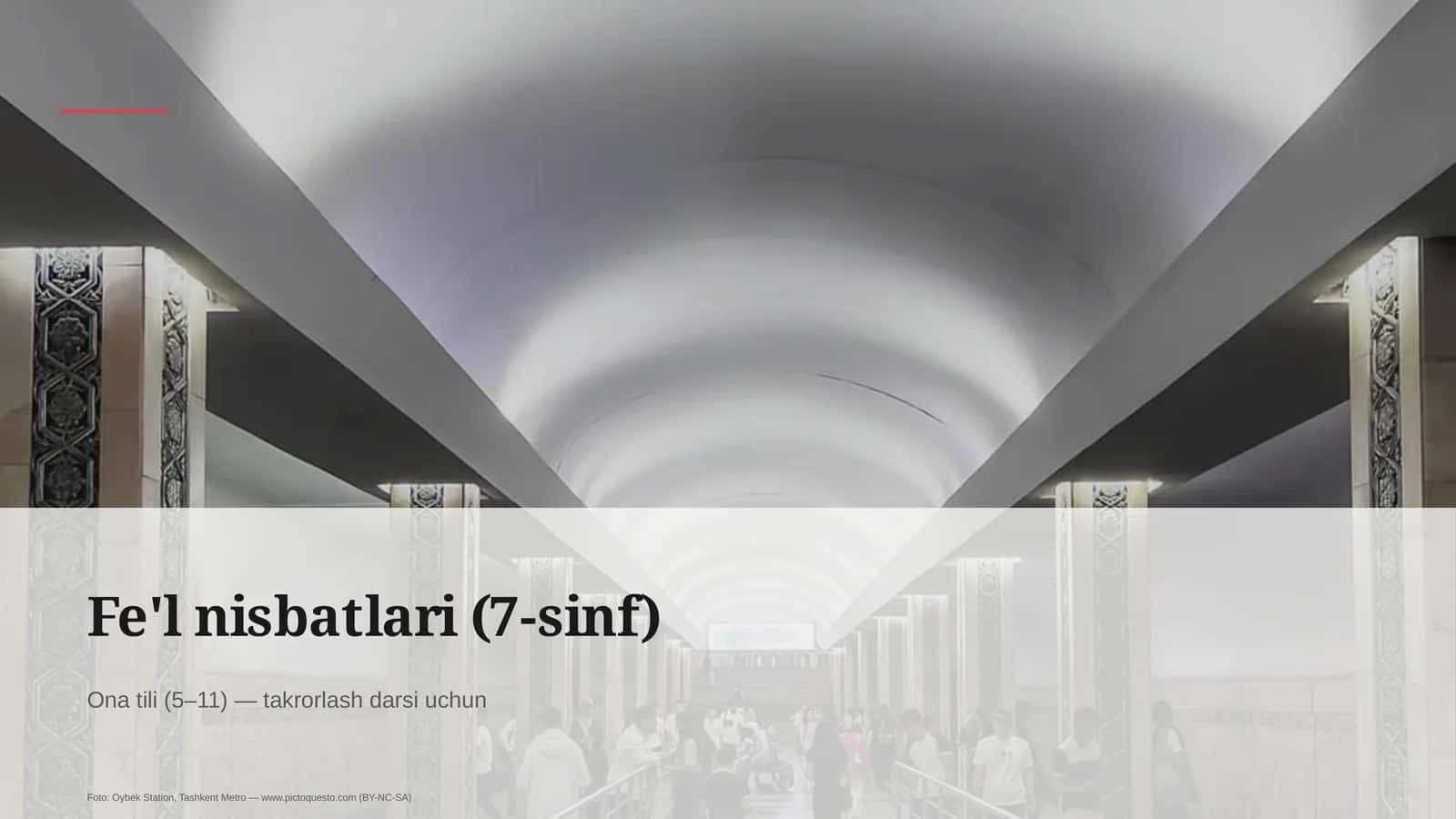 Fe'l nisbatlari (7-sinf)