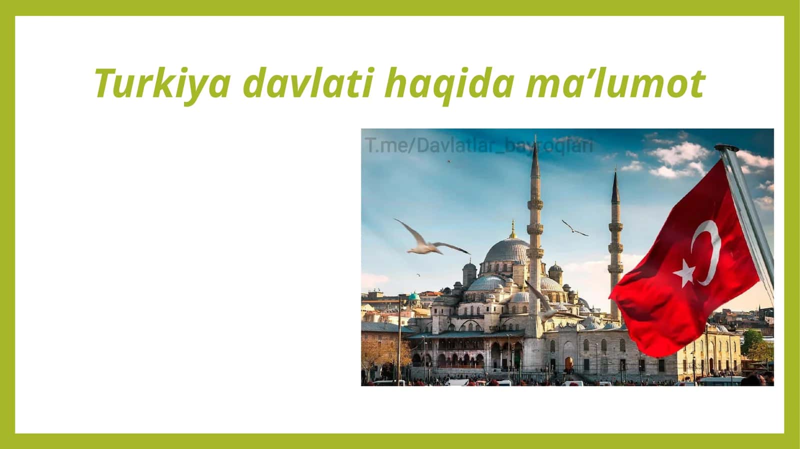Turkiyadavlatihaqidama’lumot