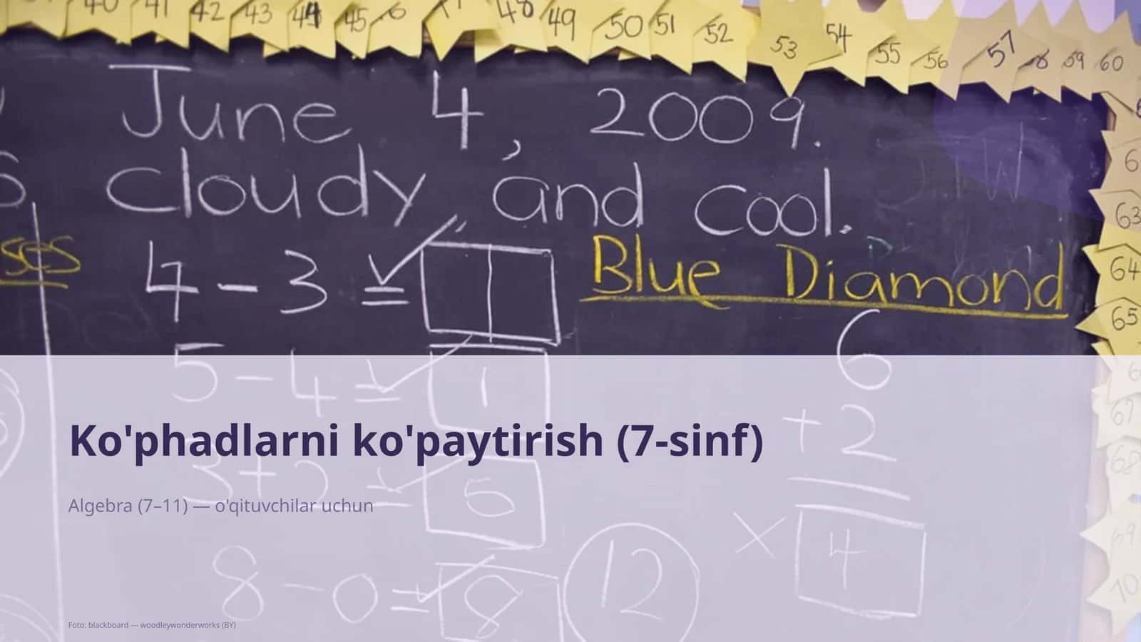 Algebra (7–11)