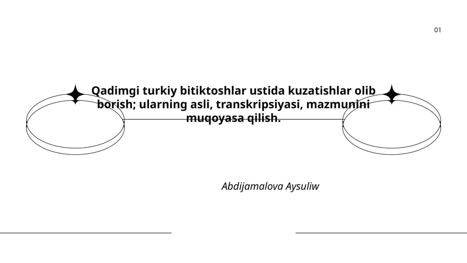 Qadimgi turkiy bitiktoshlarning paleografik xususiyatlarini taqqoslash