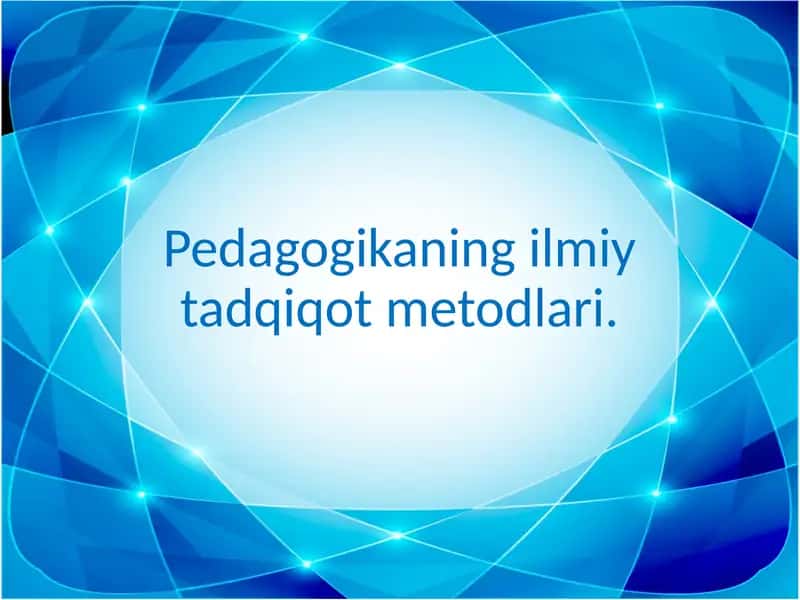 Pedagogikaning ilmiy tadqiqot metodlari. Ilmiy pedagogik izlanishlari jarayonining bosqichlari Ilmiy pedagogik tadqiqot usullarining ilmiy manbalarni o‘rganishdagi o‘rni Kasbiy pedagogikada qo‘llaniladigan ilmiy tadqiqot usullari va ularning mazmuni Kasbiy pedagogikada qo‘llaniladigan ilmiy tadqiqot usullari va ularning mazmuni