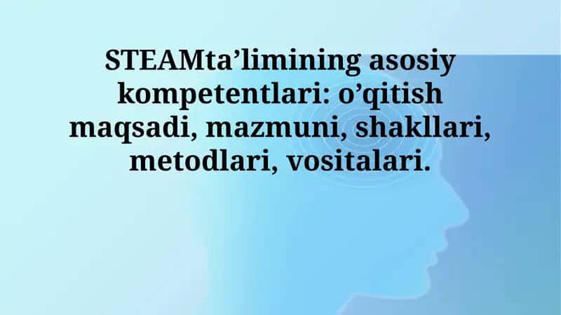 STEAM ta'limining asosiy kompetentlari