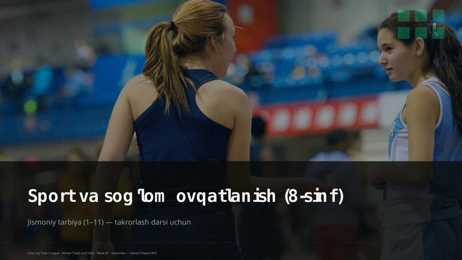 Sport va sog'lom ovqatlanish (8-sinf)