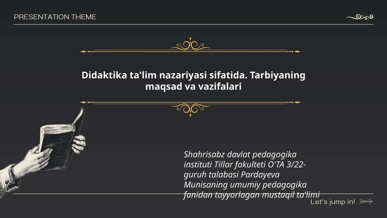 Didaktika ta'lim nazariyasi
