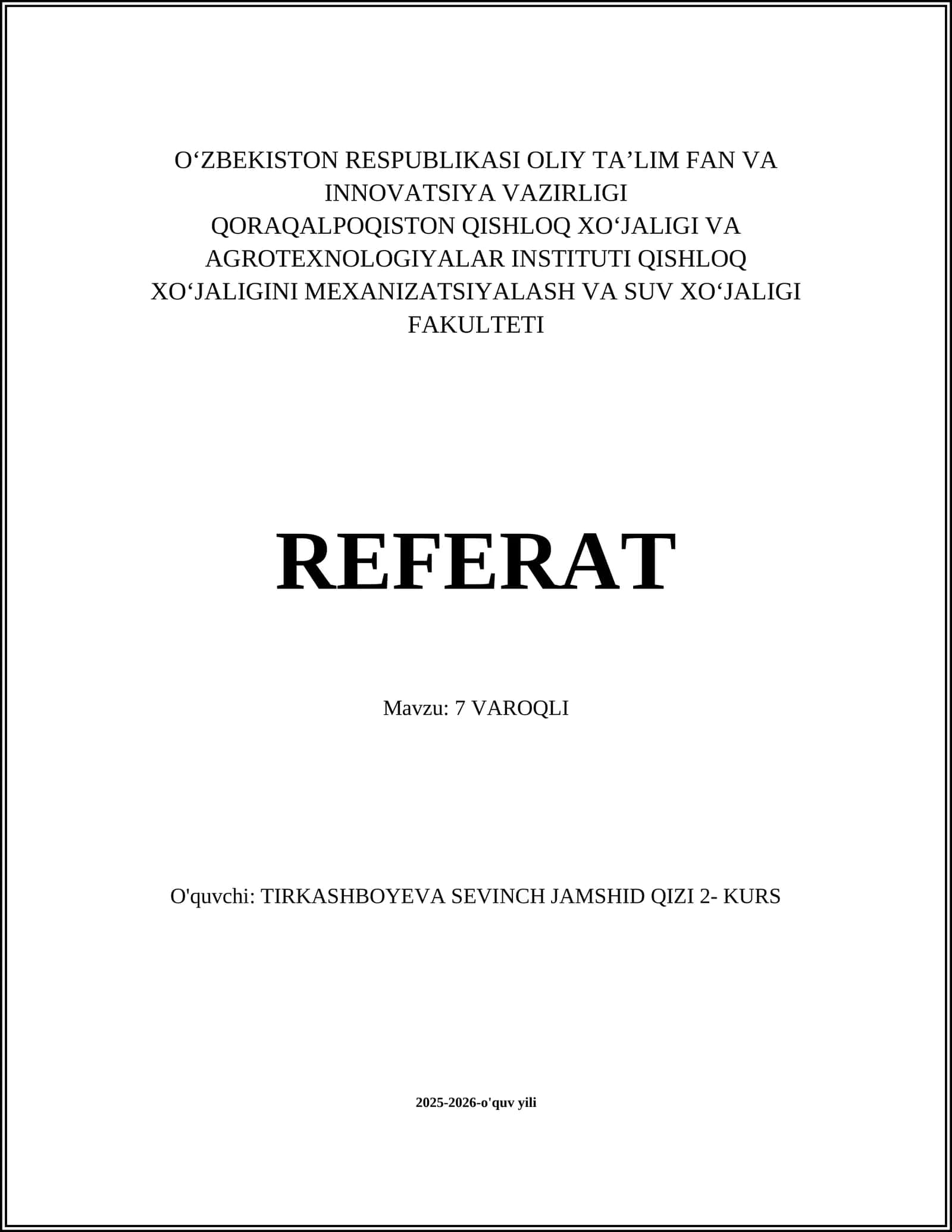 7 VAROQLI REFERAT