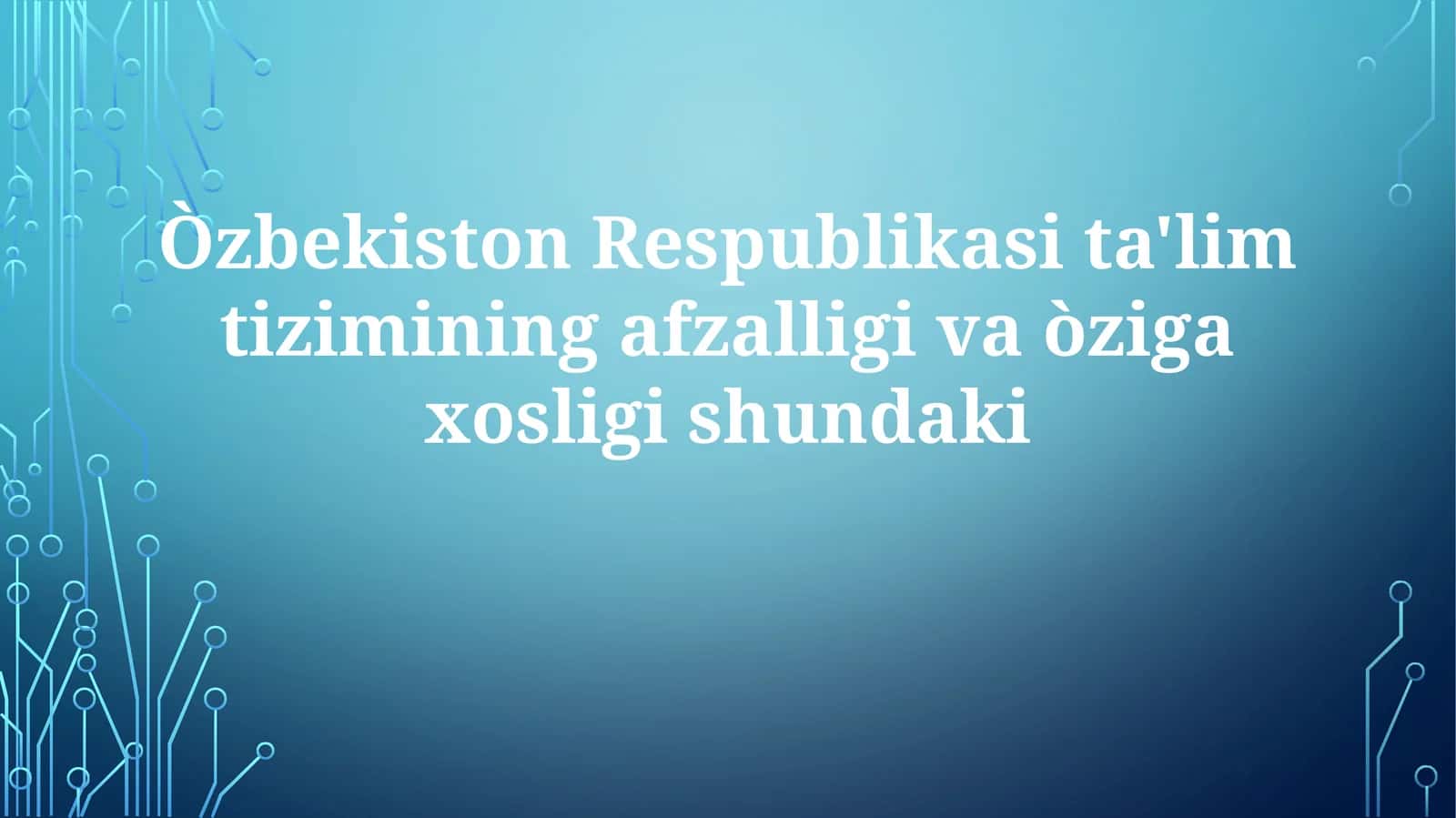 Boy tarixiy merosi va zamonaviy islohotlar