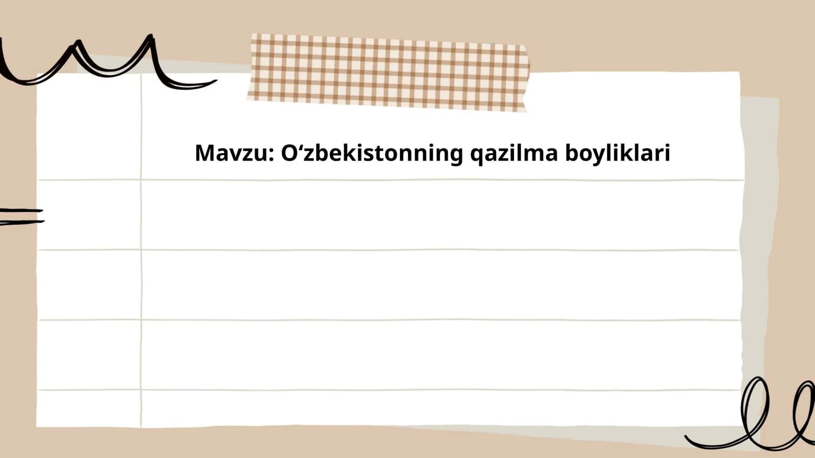 Oʻzbekistonning qazilma boyliklari