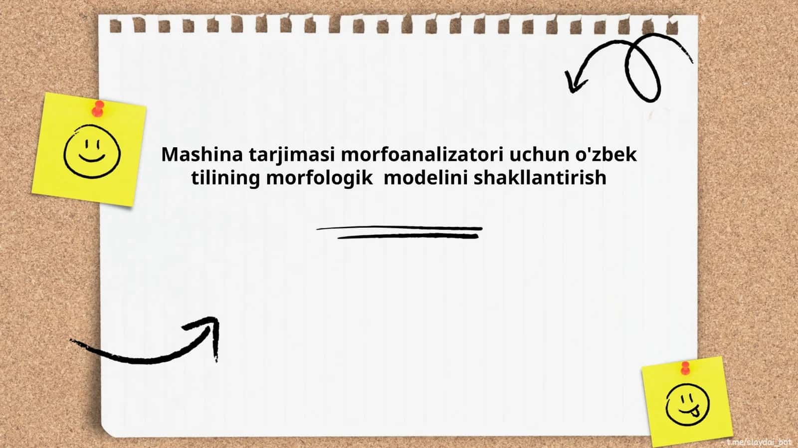 Mashina tarjimasi morfoanalizatori uchun o'zbek tilining morfologik modelini shakllantirish