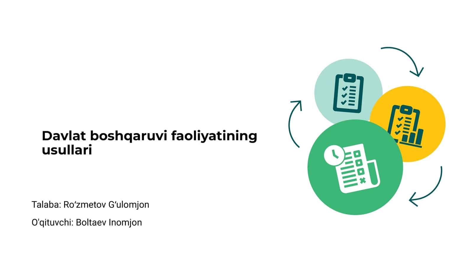 Davlat boshqaruvi faoliyatining usullari