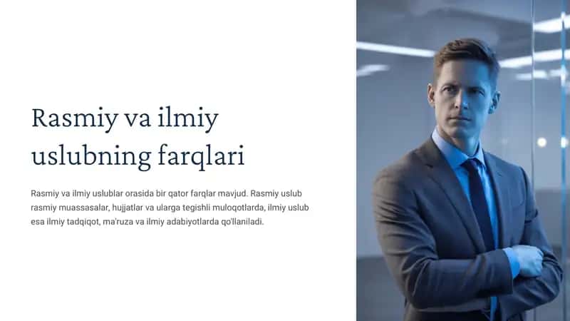 Rasmiy va ilmiy uslubning farqlari