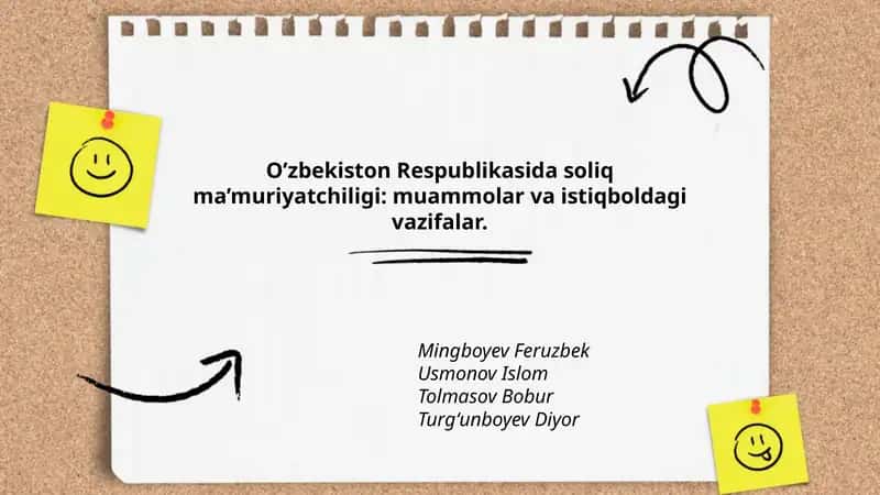 O’zbekiston Respublikasida soliq ma’muriyatchiligi: muammolar va istiqboldagi vazifalar