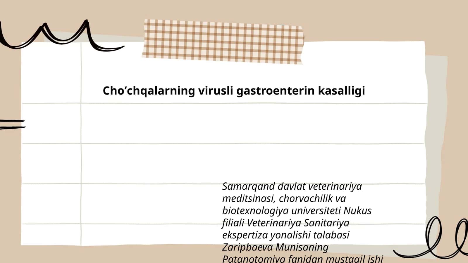 Choʻchqalarning virusli gastroenterin kasalligi