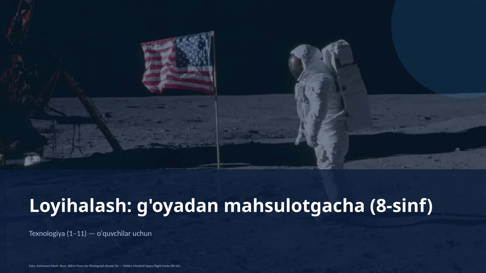 Loyihalash: g'oyadan mahsulotgacha (8-sinf)