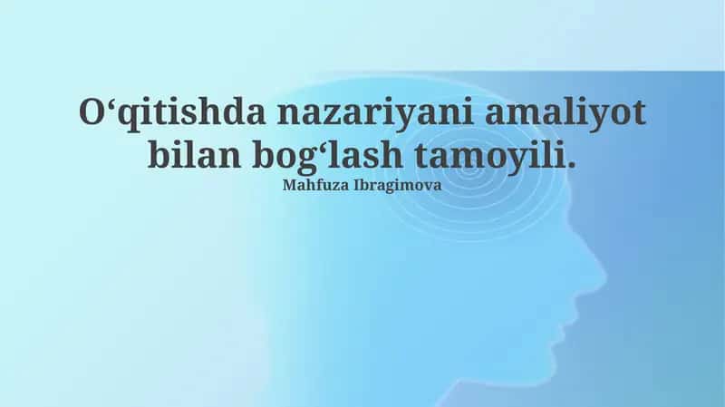 Nazariyani amaliyot bilan bog'lash tamoyili