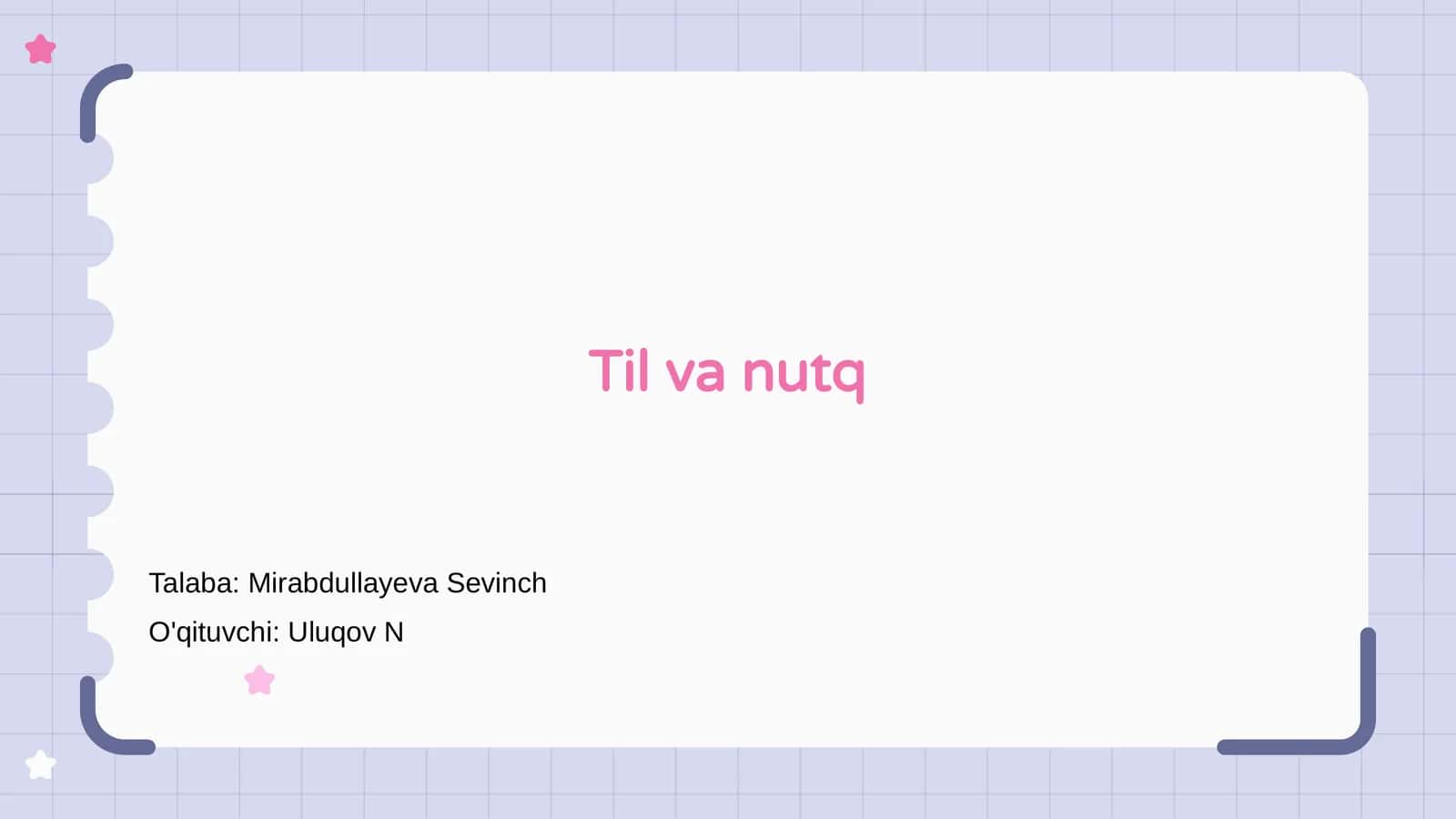 Til va nutq