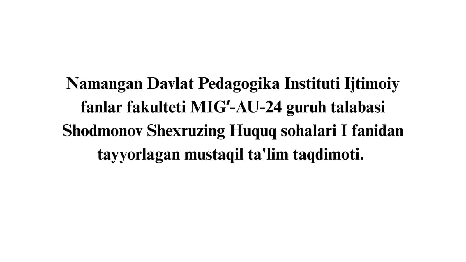 Ma'muriy huquqbuzarlik