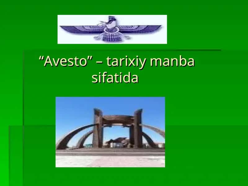 “Avesto” – tarixiy manba sifatida