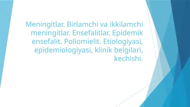 MENINGITLAR