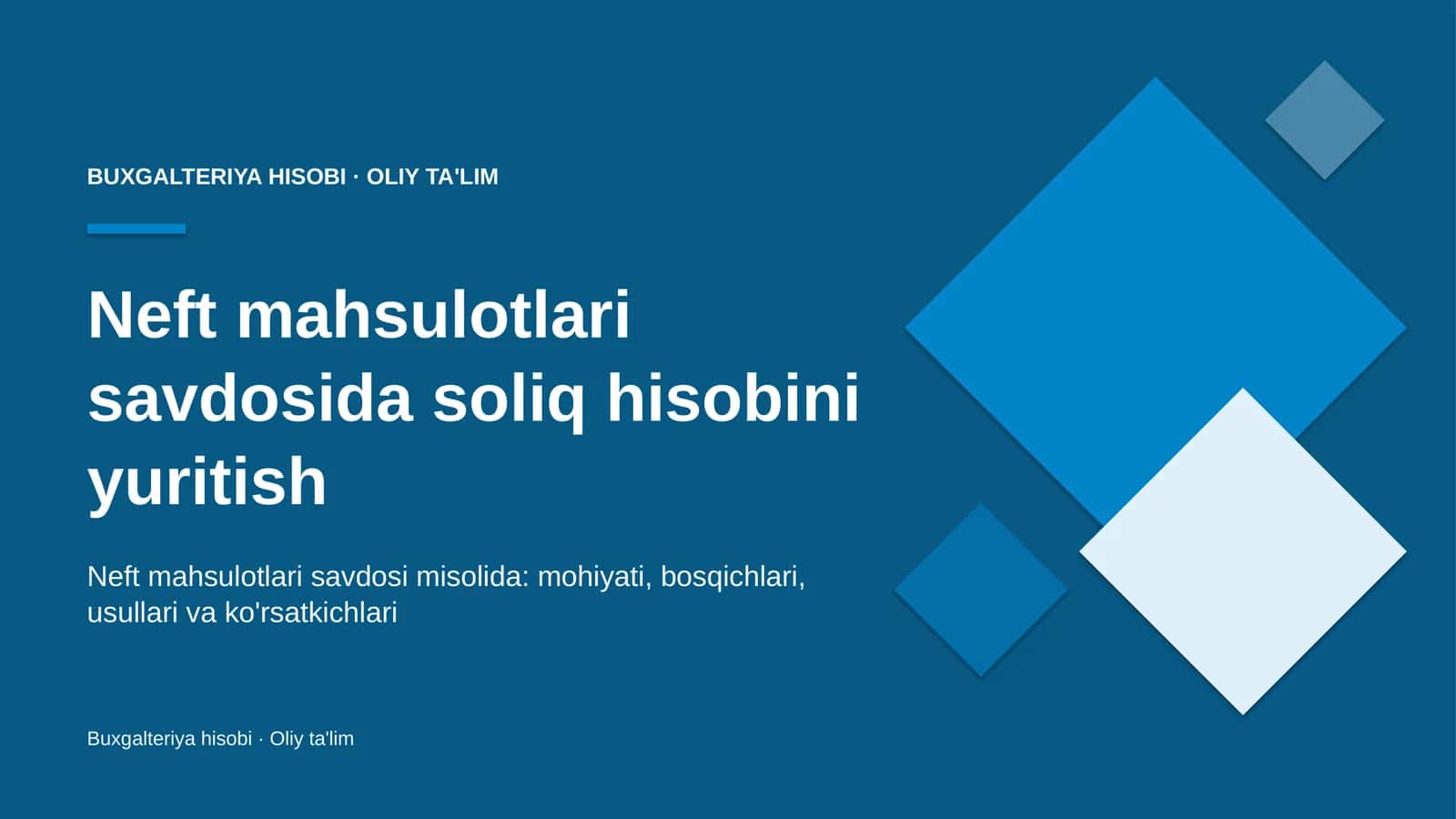 neft mahsulotlari savdosida soliq hisobini yuritish 6499