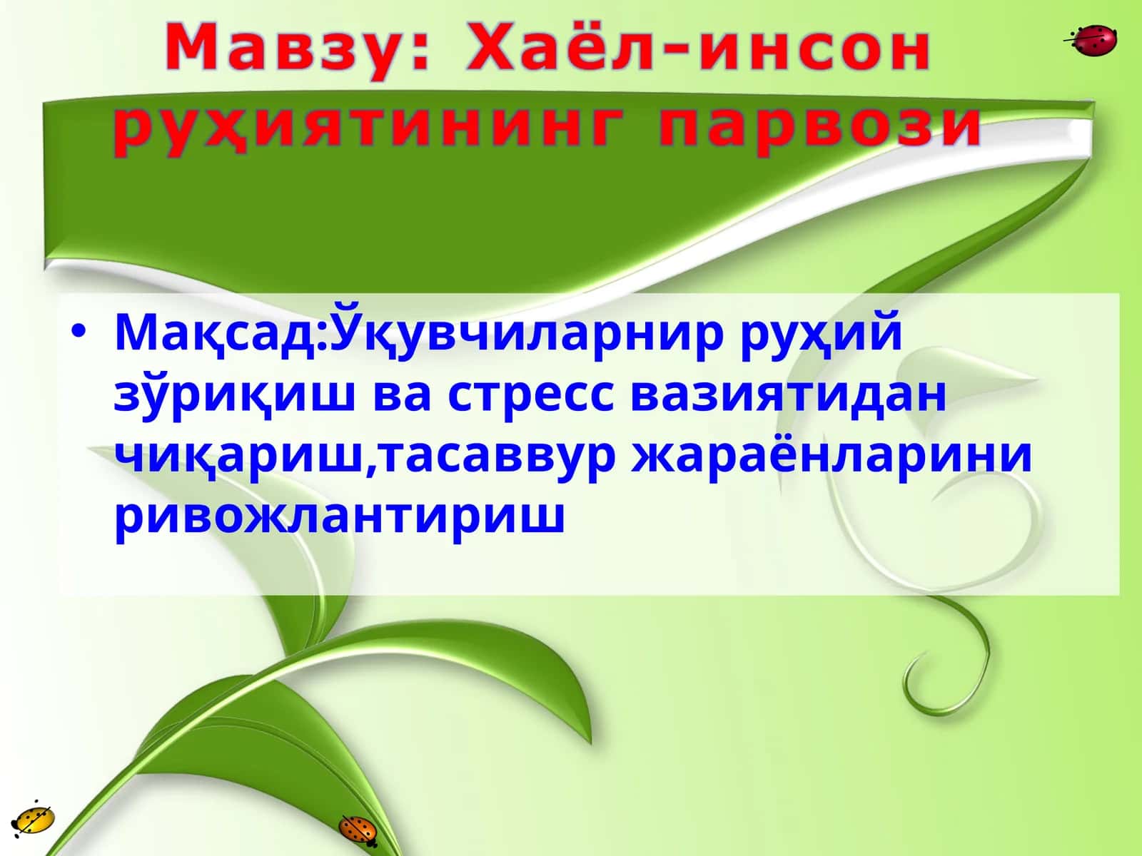 Хаёл ва унинг ривожланиши