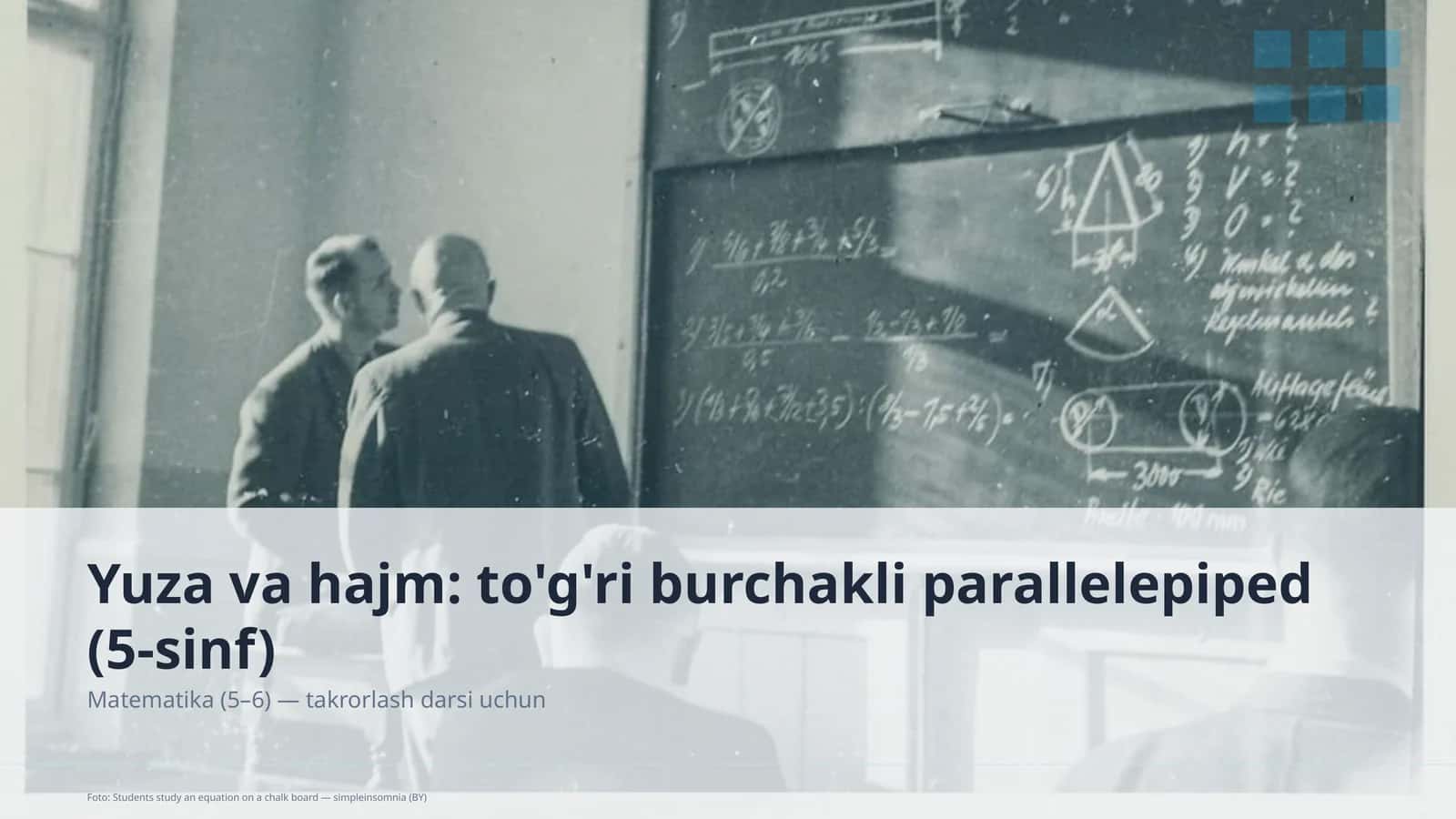 Matematika (5–6) — takrorlash darsi uchun