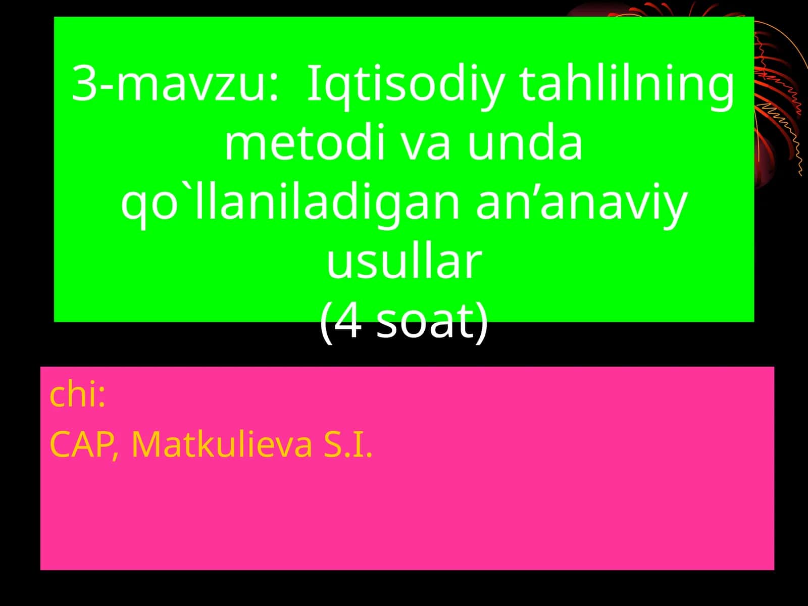 Iqtisоdiy tahlilning mеtоdi va unda qo`llaniladigan an’anaviy usullar