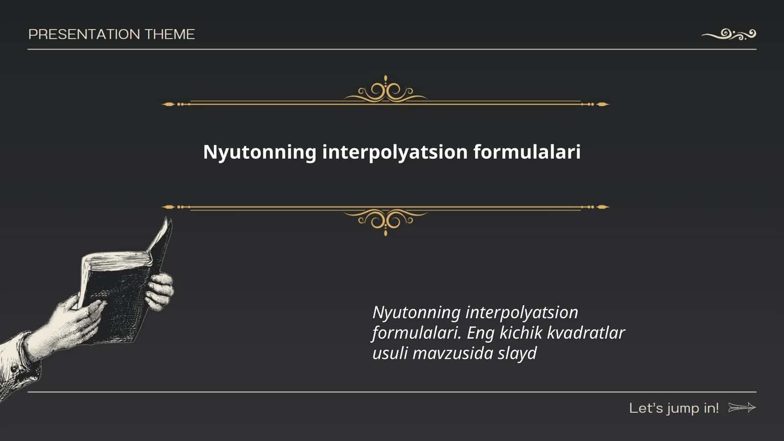 Nyutonning interpolyatsion formulalari