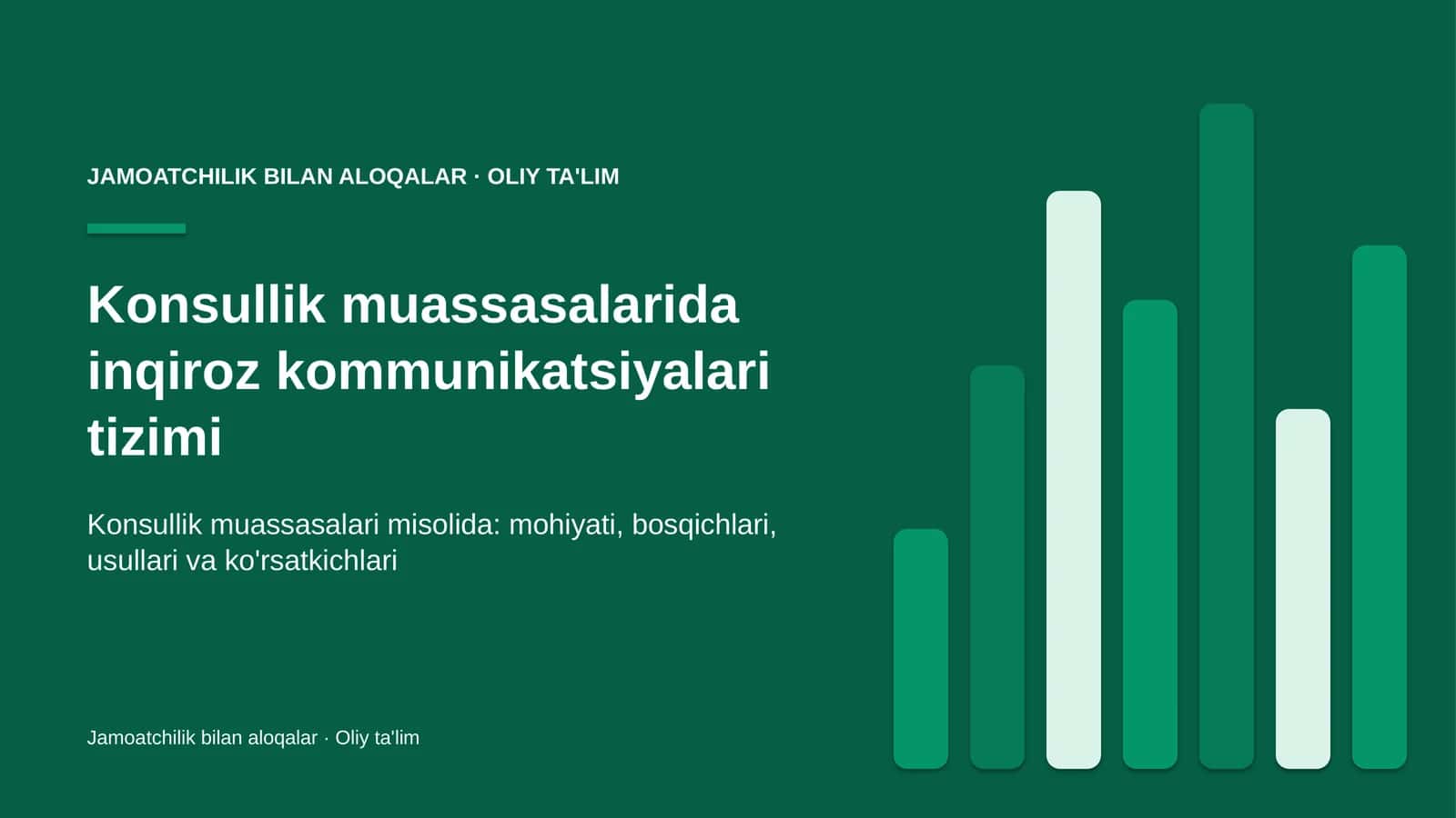 Konsullik muassasalarida inqiroz kommunikatsiyalari tizimi