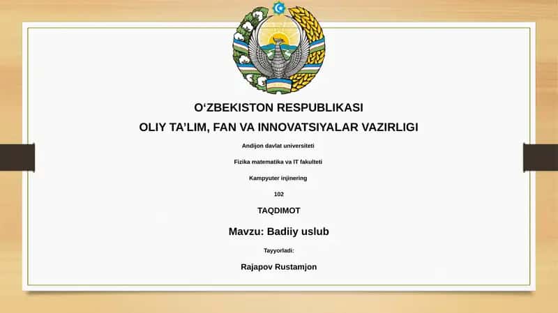 Badiiy uslub