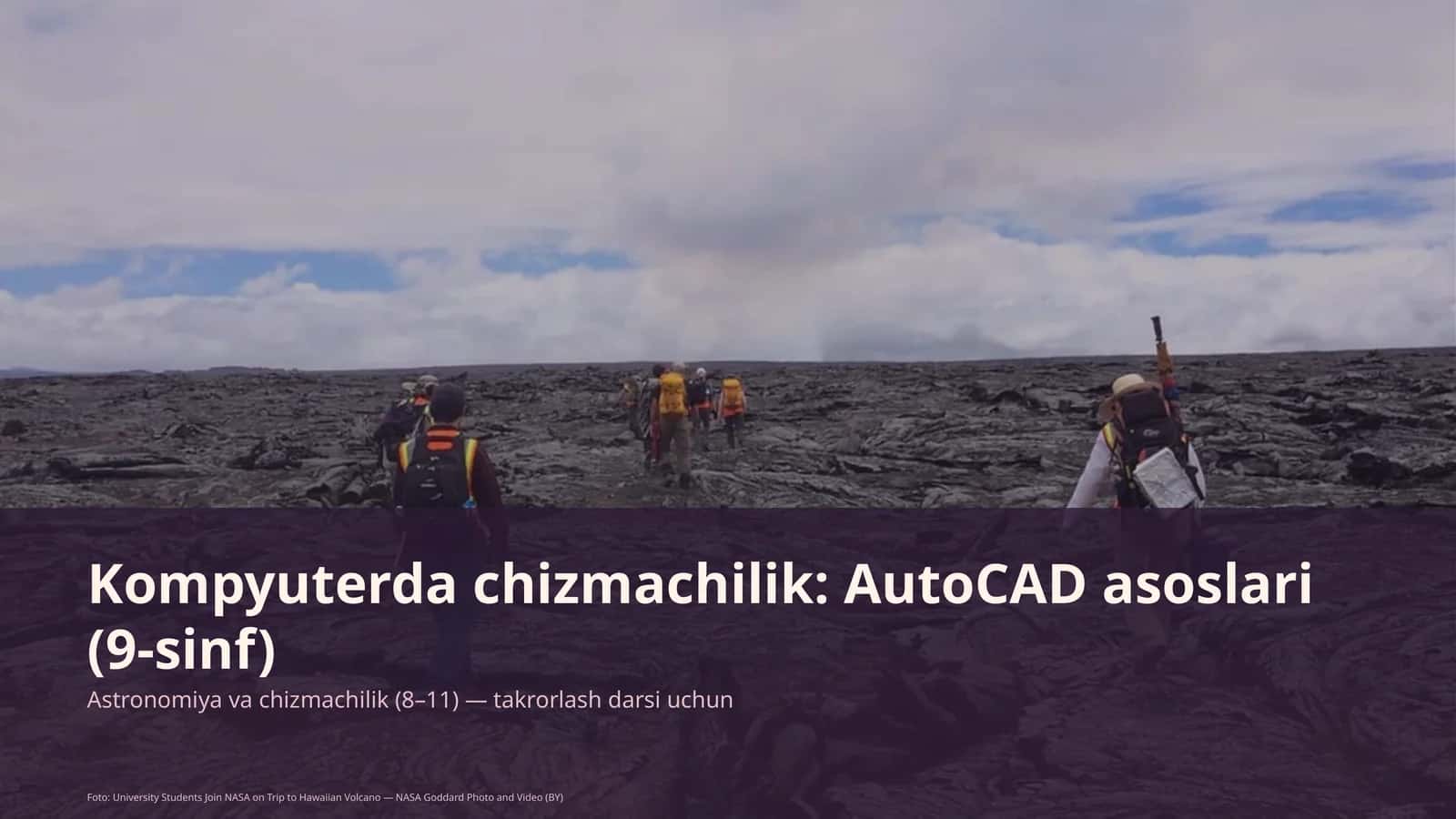 Kompyuterda chizmachilik: AutoCAD asoslari (9-sinf)