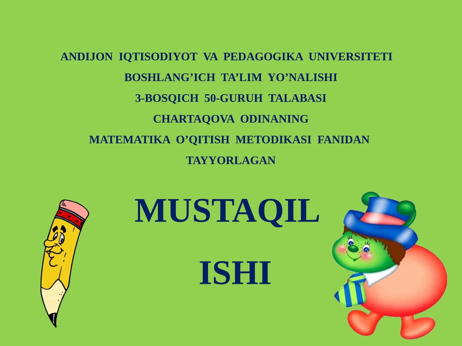 Masalayechish va o'rgatish bosqichi