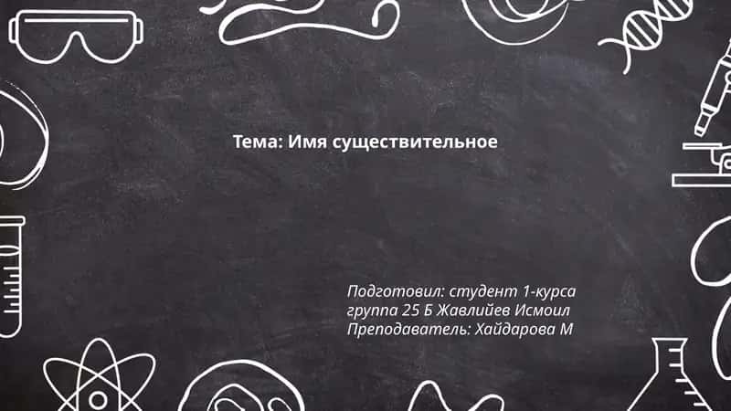 Имя существительное