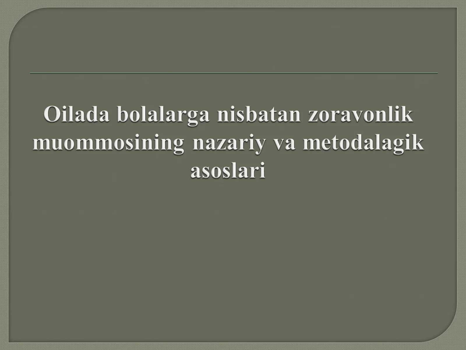 Bolalarga nisbatan zoʻravonlik yoki shafqatsizlik